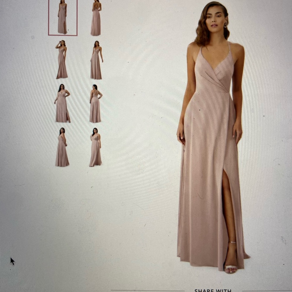 Azazie Davis dress-dusty rose